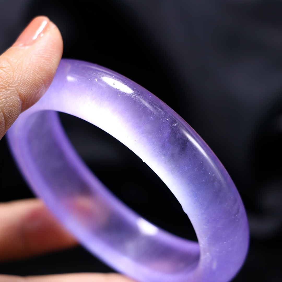 Elegant Violet Natural Stone Bracelet, Fashion Accessory